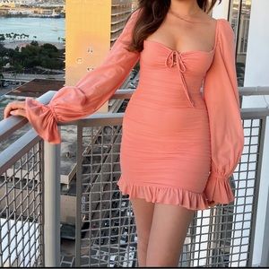 Oh Polly Peach Pink Dress